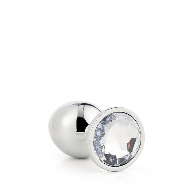 Gleaming love silver plug small