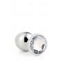 Gleaming love silver plug medium