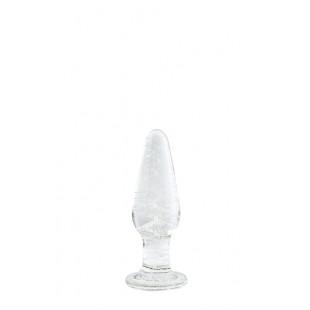 Firefly glass tapered plug small clear