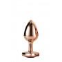 Gleaming love rose gold plug small