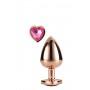 Gleaming love rose gold plug medium