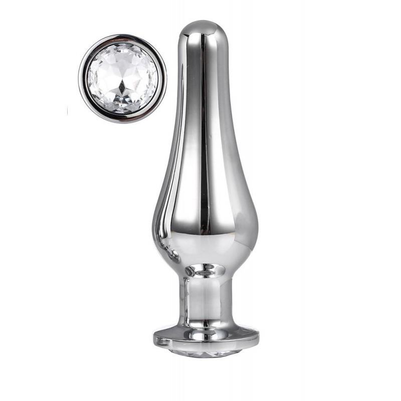 Gleaming love silver pleasure plug l