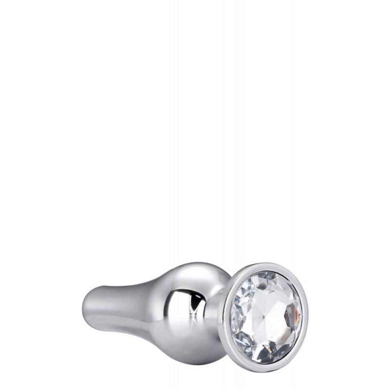 Gleaming love silver pleasure plug l