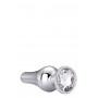 Gleaming love silver pleasure plug l