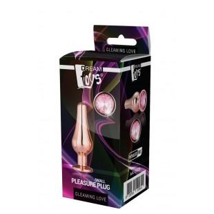 Gleaming love rose gold pleasure plug s