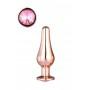 Gleaming love rose gold pleasure plug s