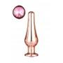 Gleaming love rose gold pleasure plug m