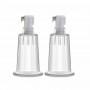 Temptasia - Nipple Pumping Cylinders - Set of 2 (1 inch Diameter) - Clear