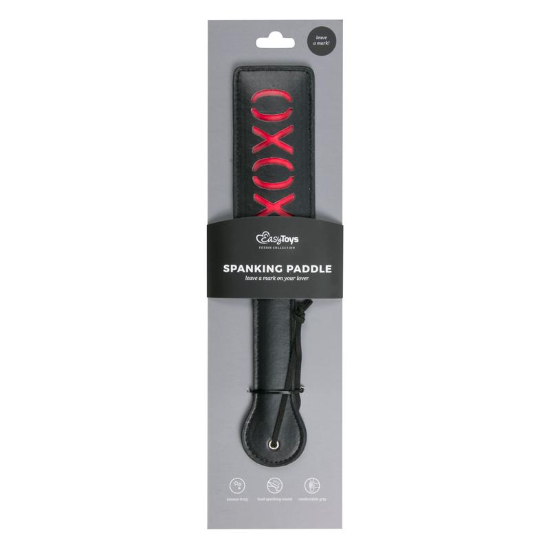 Black Leather Paddle - XOXO