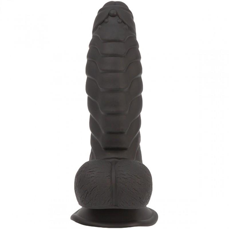 Silikoonist sooneline dildo iminapaga 18cm must - Addiction