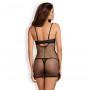 Obsessive - redella chemise & thong black l/xl