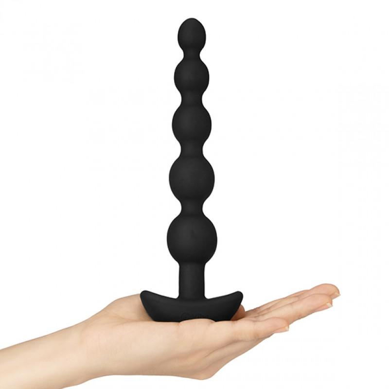 B-vibe - cinco anal beads black