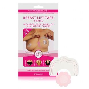 Bye bra - breast lift & silk nipple covers a-c 3 pairs