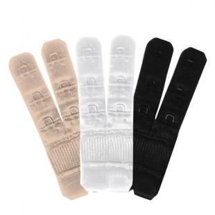 Bye bra - bra extenders 2-hook 3 colours