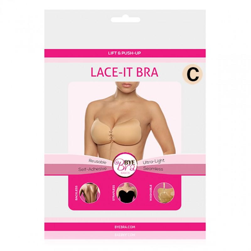 Isekleepuv rinnahoidja - Bye bra lace-it C suurus ihuvärvi