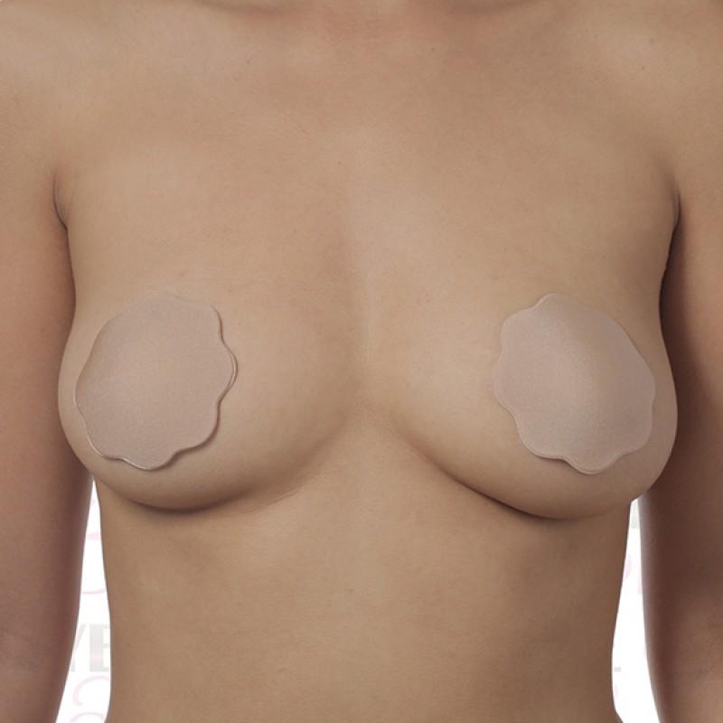 Bye bra - breast lift & silicone nipple covers f-h nude 3 pairs