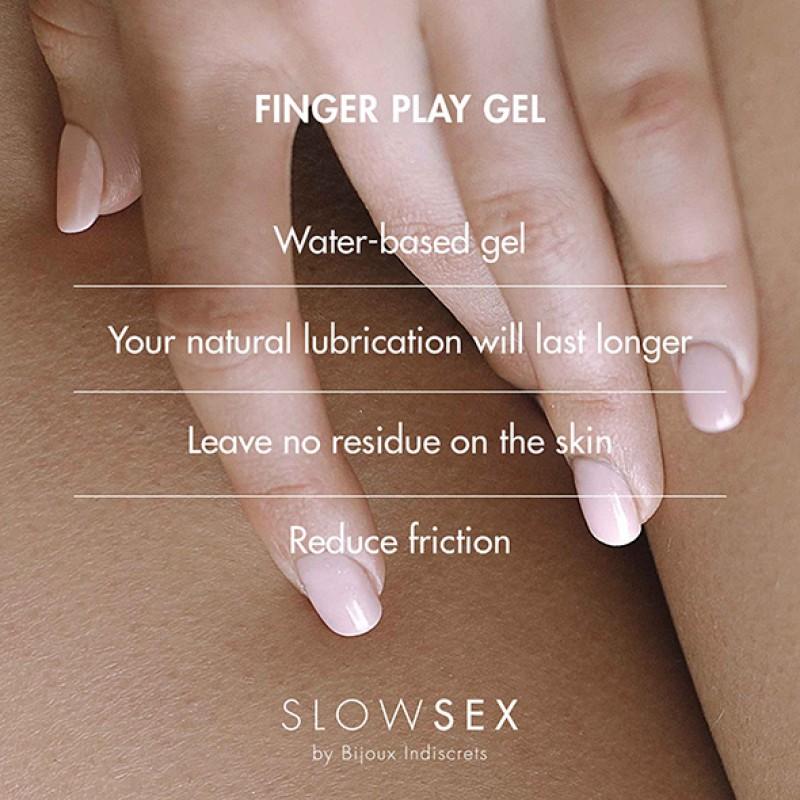 Гель для мастурбации с ароматом кокоса slow sex finger play gel - 30 мл.