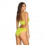 obsessive - neonia top & panties yellow s/m