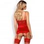 Obsessive - lovica corset & thong red l/xl