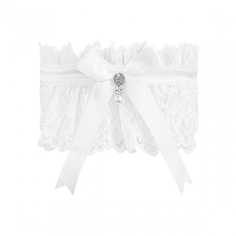 Obsessive - Amor Blanco garter white O/S