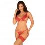 Obsessive - Mellania 2-pcs set red S/M