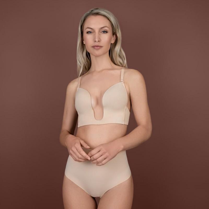 Bye Bra - Ultra Plunge Bra Beige S