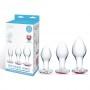 Glas - Heart Jewel Glass Anal Training Kit 3 pcs