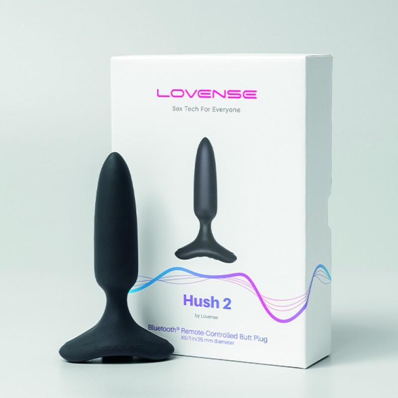 вибрирующая анальная пробка XS-размер 25 мм- Lovense Hush 2