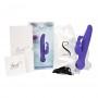 swan - duo rabbit vibrator purple