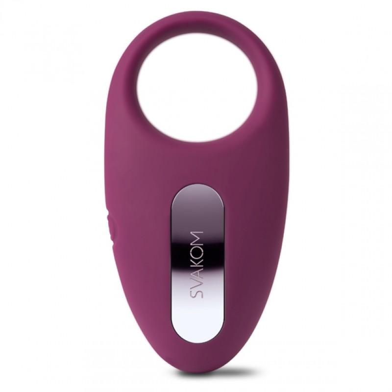 Vibrating cock ring with remote control - Svakom Winni