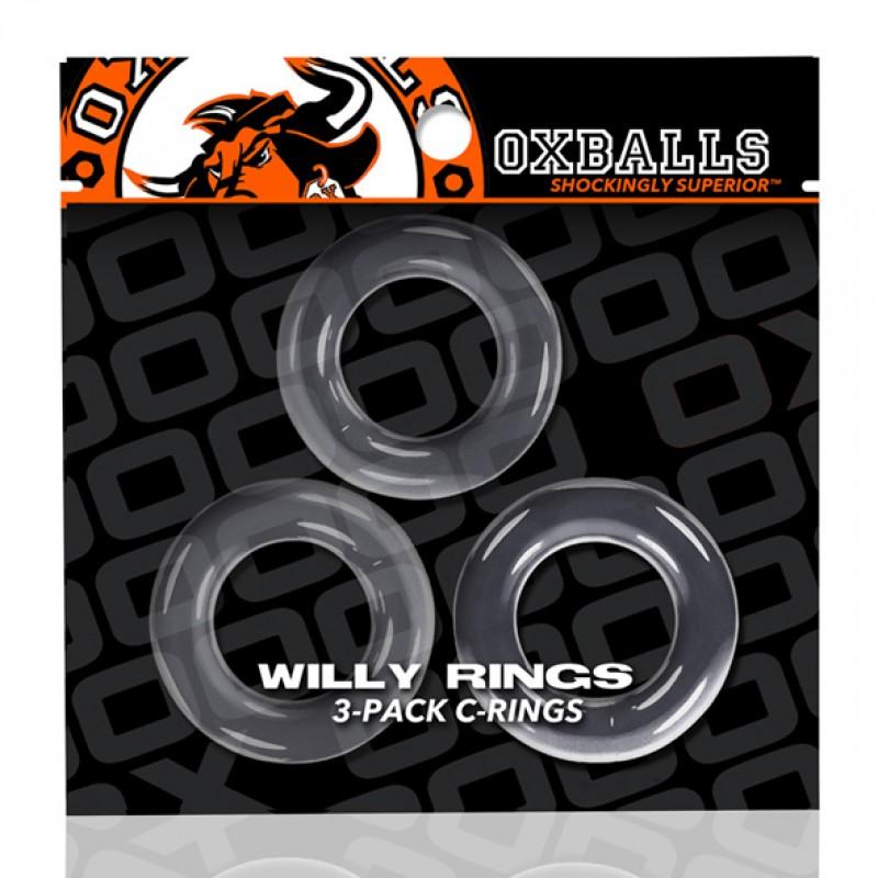 Oxballs - willy rings 3-pack cockrings clear