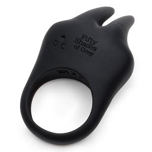 Vibrating cock-ring with clit stimulator - Fifty shades of grey