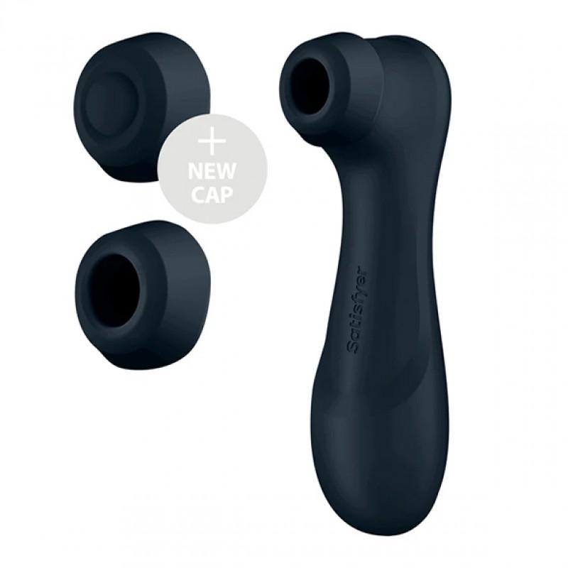 double air pulse vibrator - SATISFYER PRO 2 GENERATION 3 WITH LIQUID AIR black