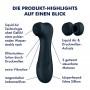 double air pulse vibrator - SATISFYER PRO 2 GENERATION 3 WITH LIQUID AIR black