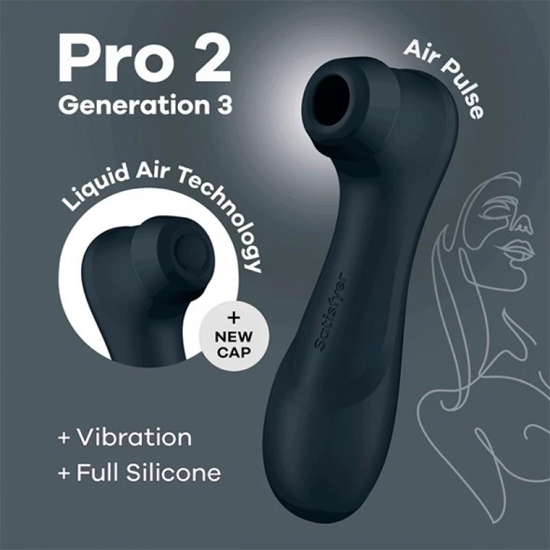 Õhu pulsator/vibraator must - SATISFYER PRO 2 GENERATION 3