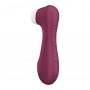 double air pulse vibrator - SATISFYER PRO 2 GENERATION 3 WITH LIQUID AIR bordo