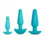 B-vibe - anal training & education set blue