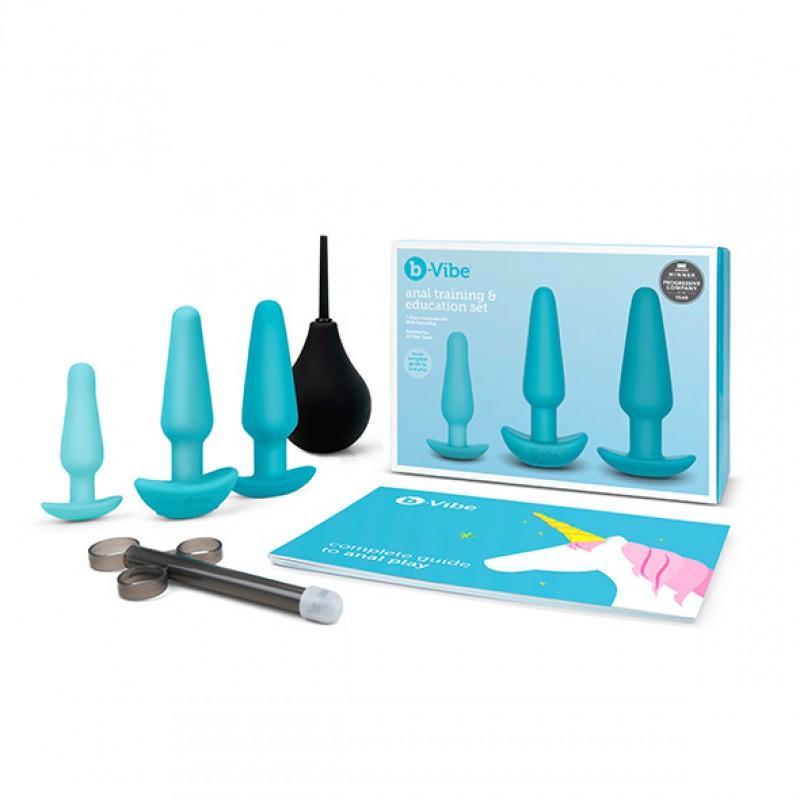 B-vibe - anal training & education set blue