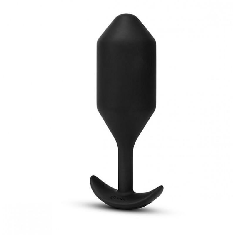 b-vibe - vibrating snug plug 5 (xxl) black