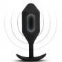 b-vibe - vibrating snug plug 5 (xxl) black