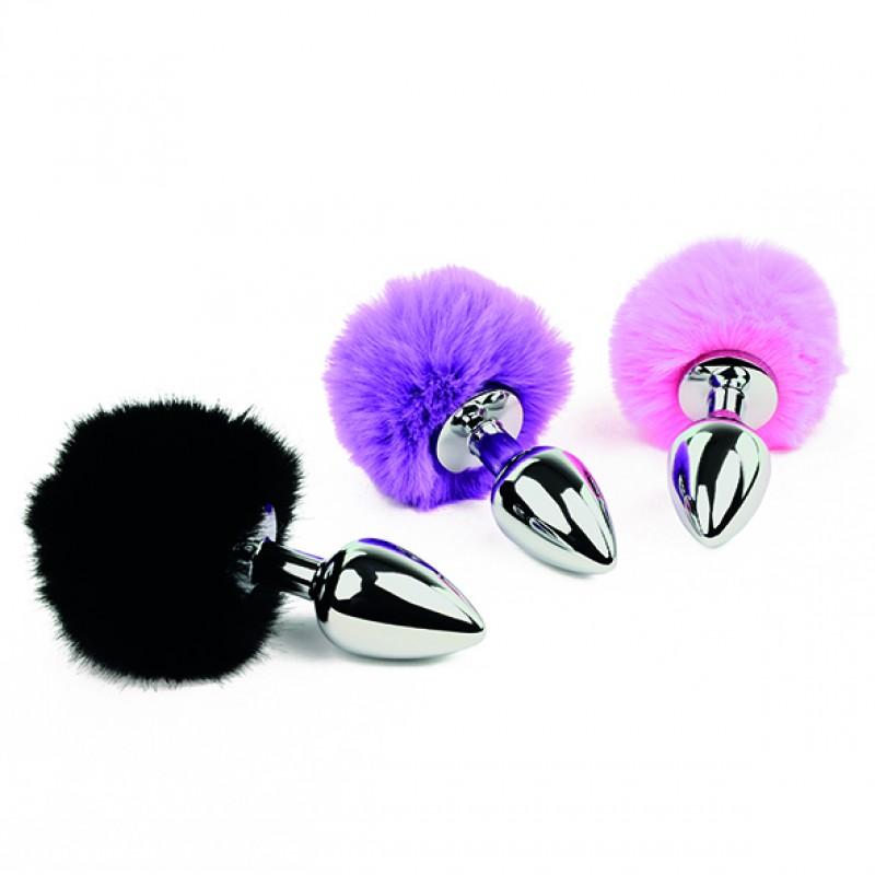 Feelztoys - bunny tails butt plug pink