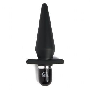 Vibrating butt plug 13 cm - Fifty shades of grey