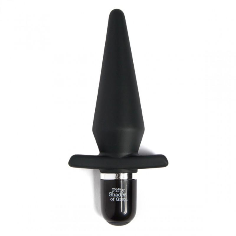 Vibrating butt plug 13 cm - Fifty shades of grey