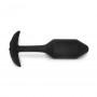 B-vibe - vibrating snug plug m black