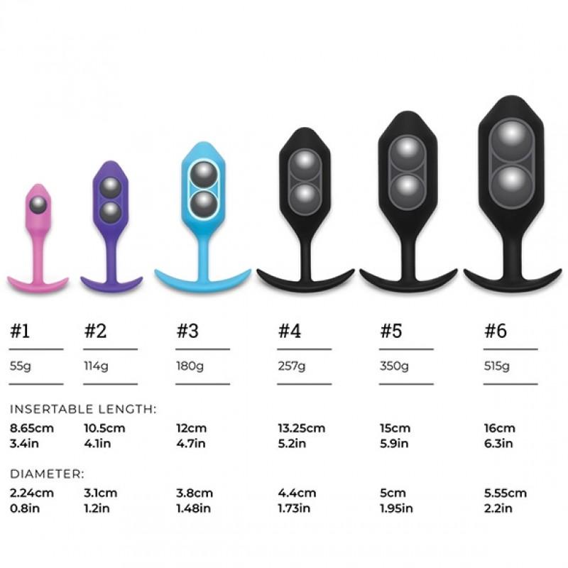 B-vibe - snug butt plug 6 black