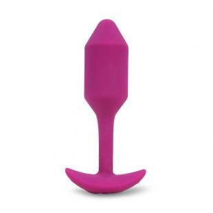 Пробка для ношения с вибрацией b-vibe vibrating snug plug 2, розовая