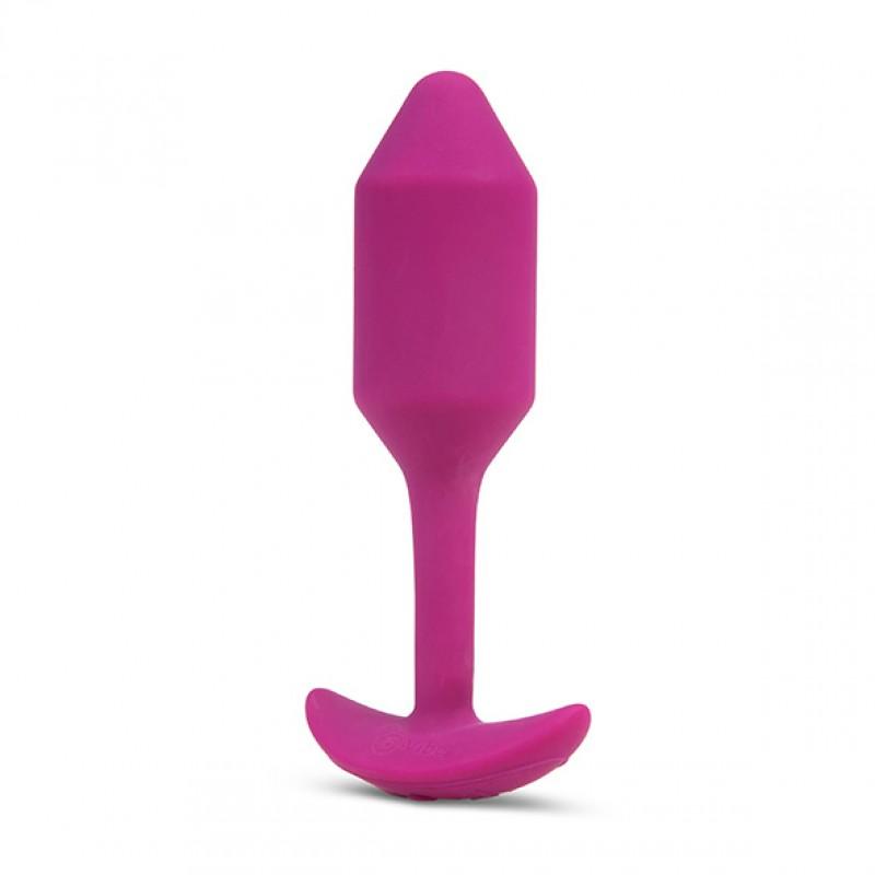 B-vibe - vibrating snug plug m rose