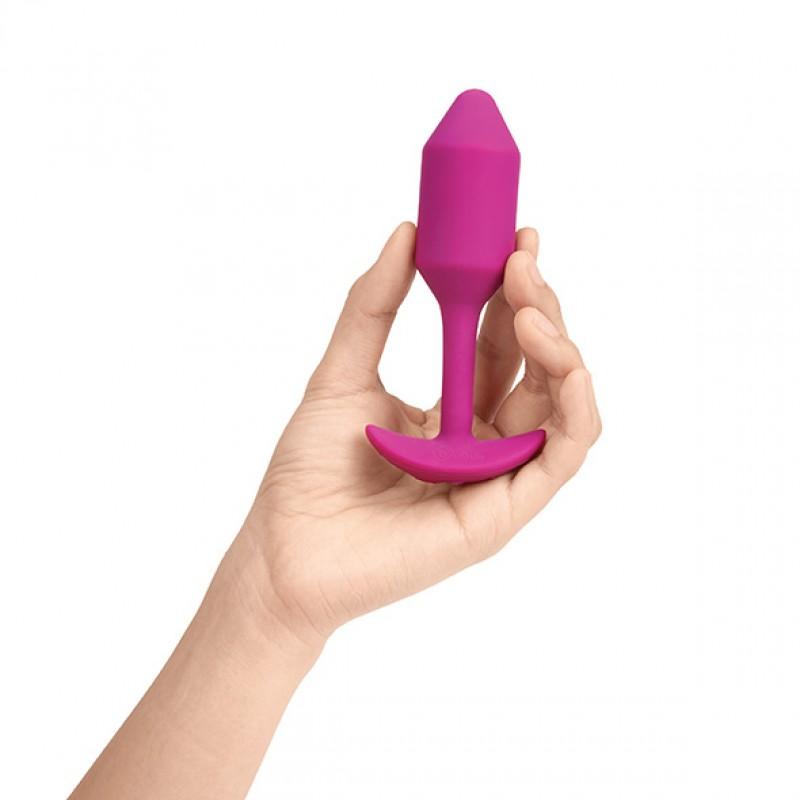 B-vibe - vibrating snug plug m rose