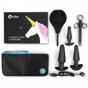 Набор анальных пробок B-Vibe Anal Training & Education Set, черный