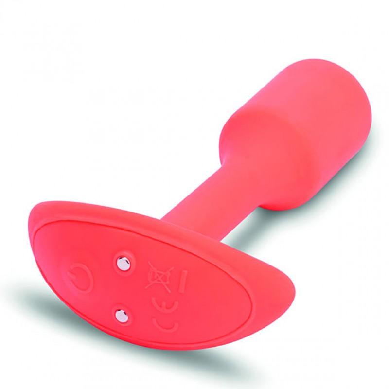 b-vibe - vibrating snug plug 1 (s) orange